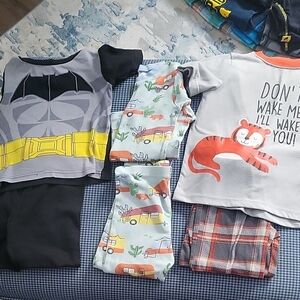 Lot of 3 Boys' Pajama Sets